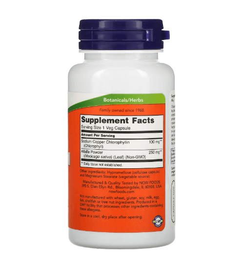 Now - Chlorophyll 100 MG - 90 Capsules