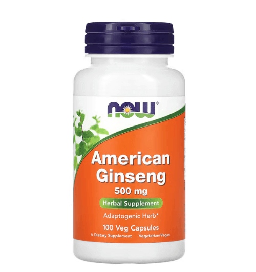 Now - Ginseng Americano 500 MG - 100 Cápsulas