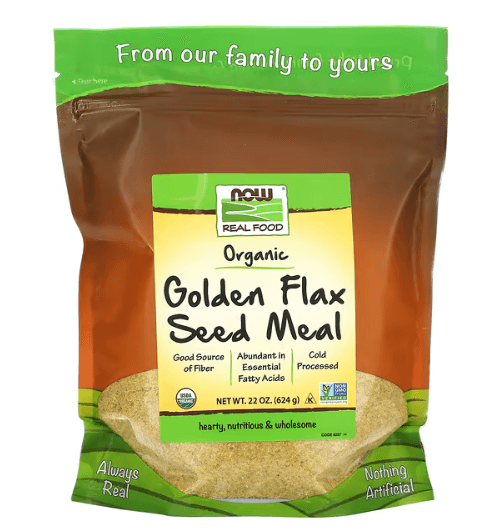 Now - Organic Golden Flaxseed Flour - 624 G