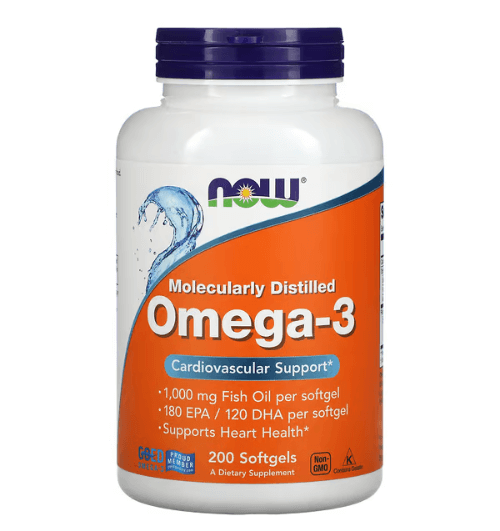 Now - Ômega 3 - 180 EPA & 120 DHA  - 200 Cápsulas