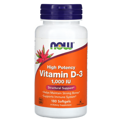 Now - High Potency Vitamin D3 1,000 IU - 180 Capsules