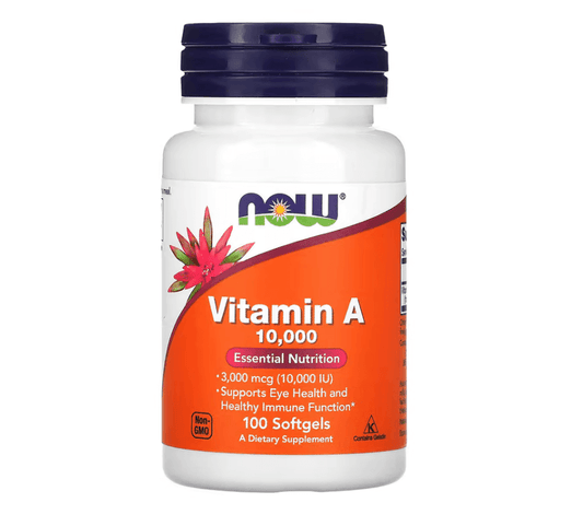 Now - Vitamina A 10.000 IU - 100 Softgels