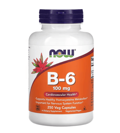 Now - Vitamin B6 100 MG - 250 Capsules