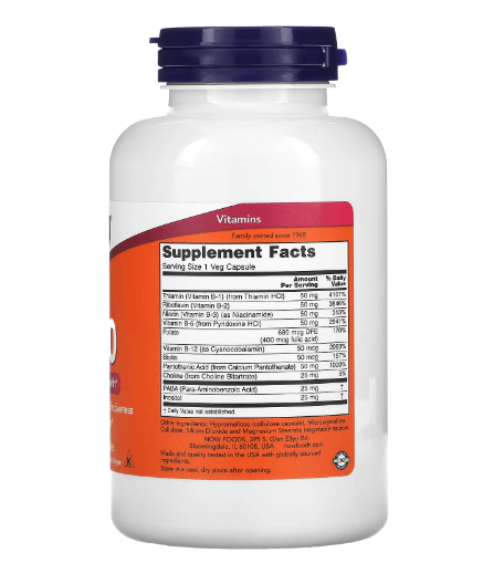 Now - B Complex - Nervous System Health - 250 Capsules