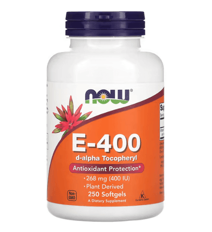 Now - Vitamina E 400 IU - 250 Cápsulas