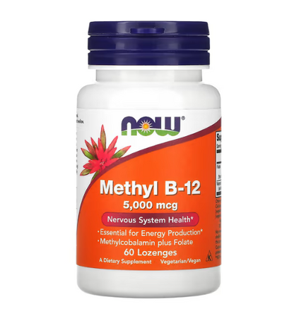 Now - Vitamin B12 5,000 MCG - 60 Tablets