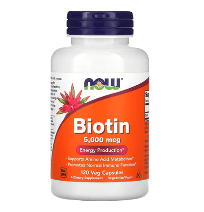 Now - Vitamin B7 5,000 MCG - 120 Capsules