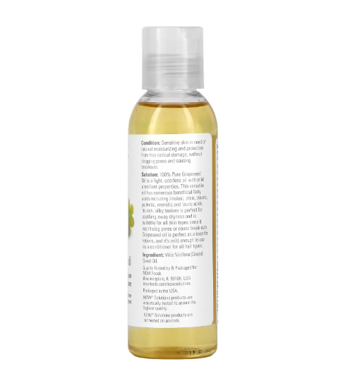 Now - Grape Seed Oil - 118 ML