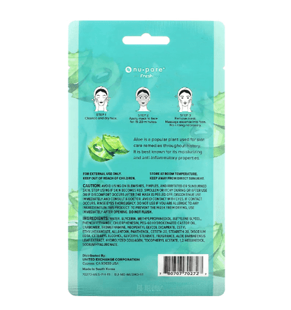 Nu-Pore - Aloe Vera Beauty Intensifying Aloe Vera Mask - 1Un.