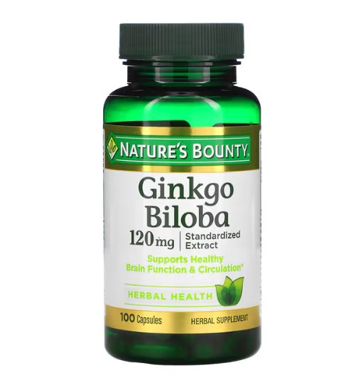 Nature's Bount - Ginkgo Biloba Extrato 120 MG - 100 Cápsulas