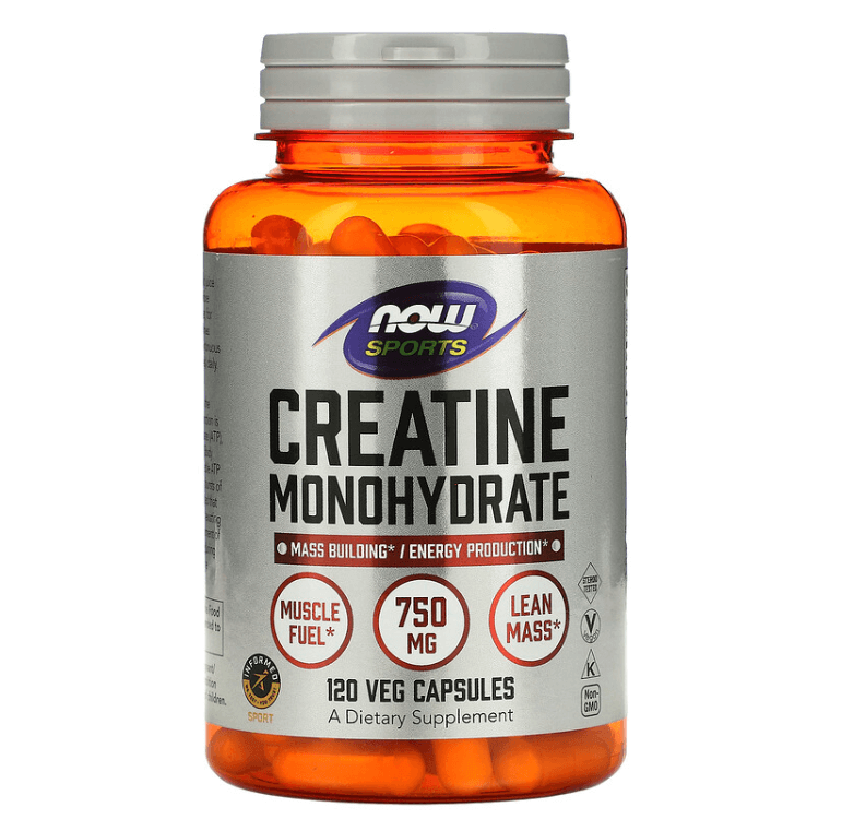 Now - Creatina Mono-Hidratada 750 MG - 120 Cápsulas