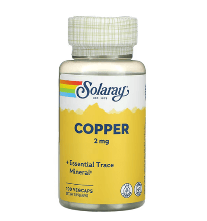 Solaray - Copper 2 MG - 100 Capsules