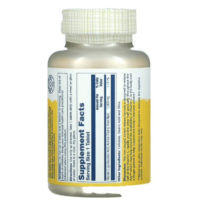 Solaray - Vitamin C 1000 MG with Rosehip and Acerola - 100 Tablets