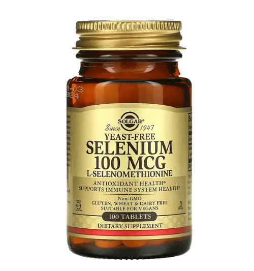 Solgar - Selênio Sem Fermento 100 MG - 100 Comprimidos