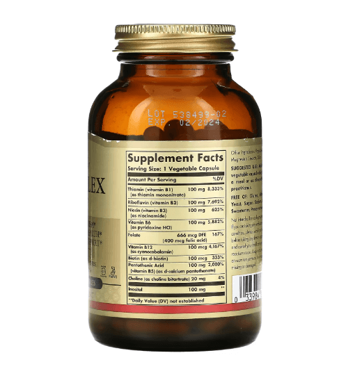 Solgar - B-100 Complex - 100 Capsules