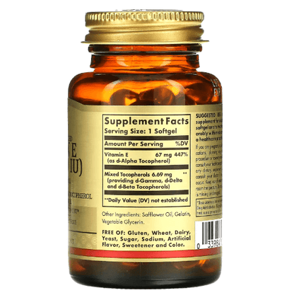 Solgar - Vitamin E 100 IU - 100 Capsules