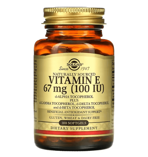 Solgar - Vitamina E 100 IU - 100 Cápsulas