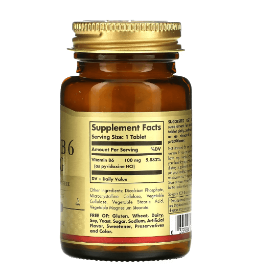 Solgar - Vitamin B6 100 MG - 100 Softgels