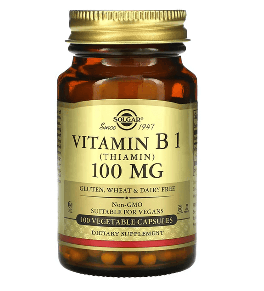 Solgar - Vitamin B1 100 MG -100 Vegetarian Capsules