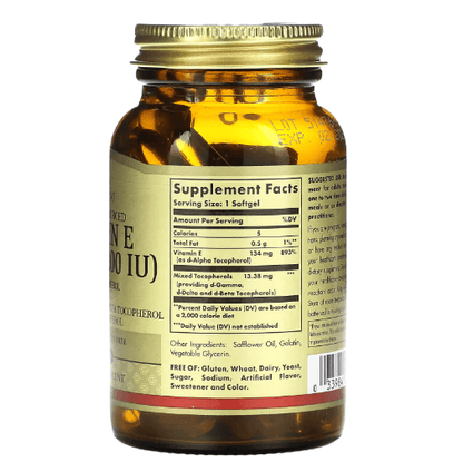 Solgar - Vitamina E - 200 IU - 100 Cápsulas