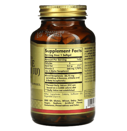 Solgar - Vitamin E 400 IU - 100 Softgels