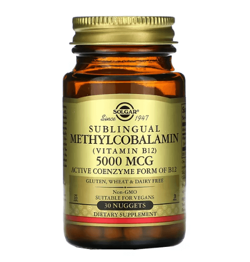 Solgar - Vitamina B12 5.000 MCG - 30 Cápsulas