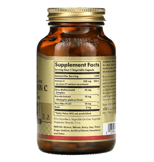 Solgar - Vitamin C - 500 MG - 100 Capsules