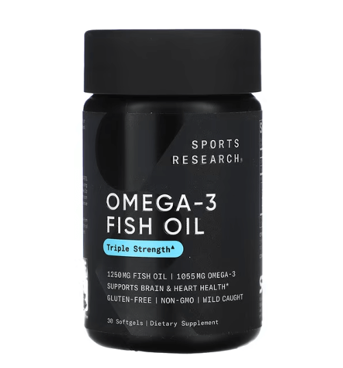 Sports R. - Omega 3 - 1250 MG Triple Strength - 30 Capsules