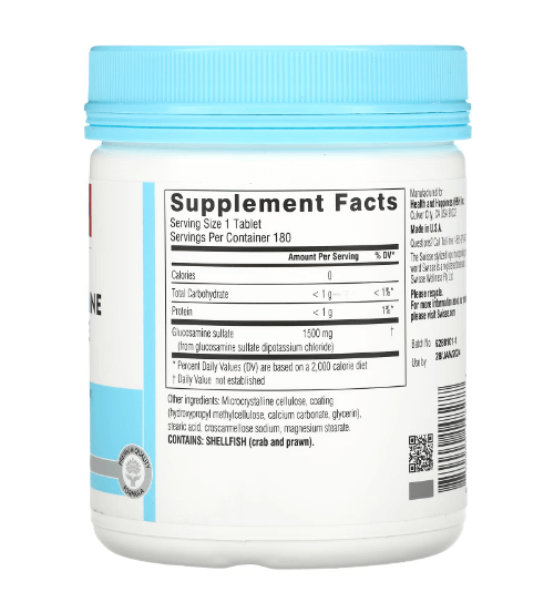 Swisse - Cartilagem Sulfato de Glucosamina 1.500 MG - 180 Comprimidos