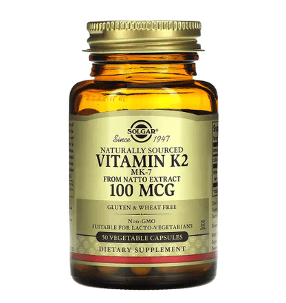 SOLGAR - VITAMINA K2 100 MCG - 50 Cápsulas