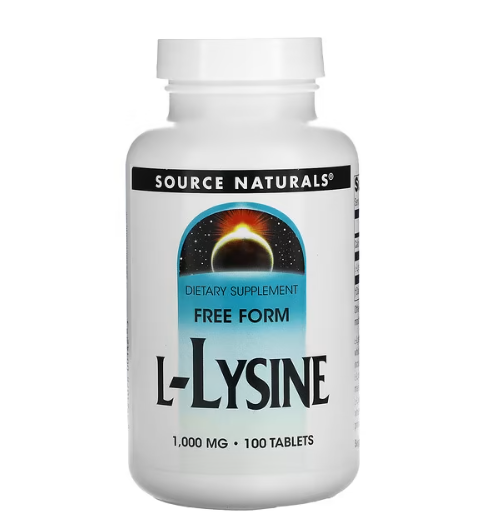 Source Naturals - L-Lisina 1000 MG - 100 Cápsulas