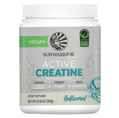 SunWarrior - Creatina Mono-Hidratada Ativa Vegana - 300 g