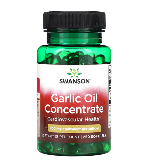 Swanson - Concentrated Garlic Oil 500 MG - 250 Capsules