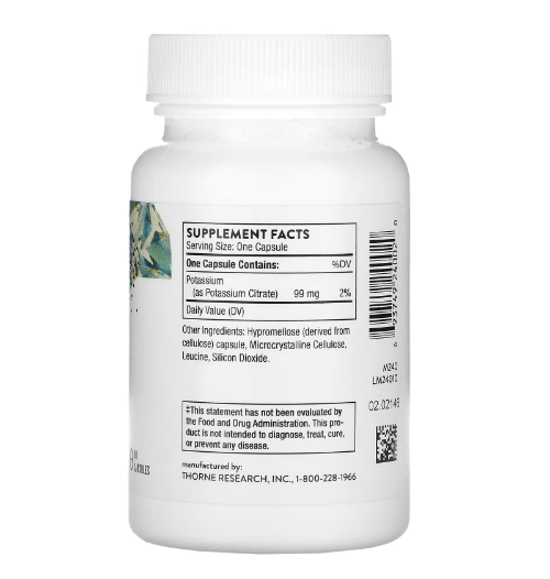 Thorne - Potassium Citrate - 90 Capsules