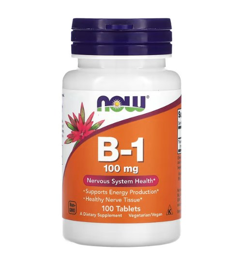 Now - Vitamina B1 100 MG - 100 Comprimidos