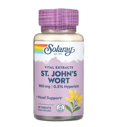 Solaray - St. John's Wort - 60 Tablets